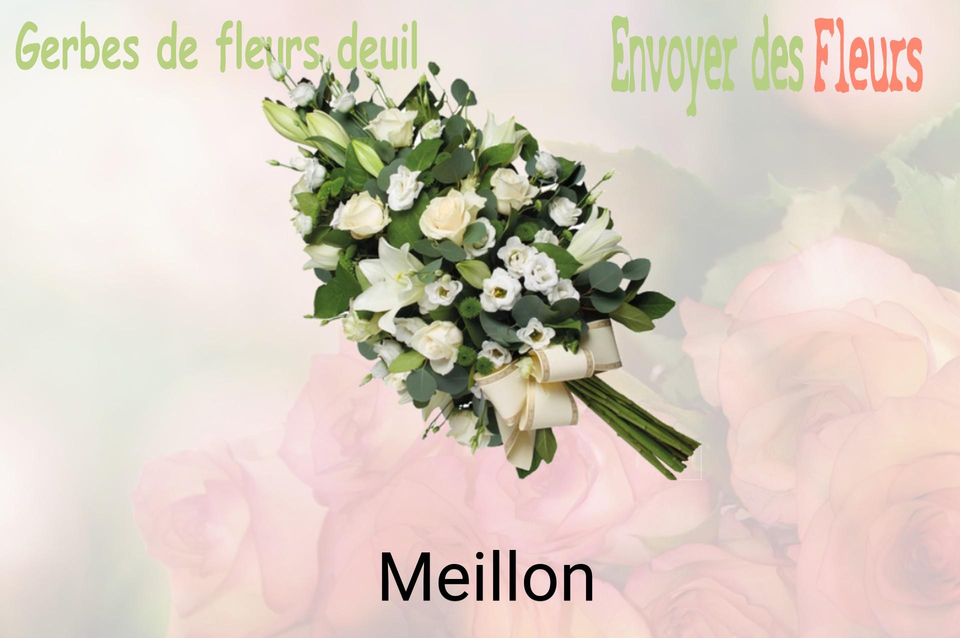 Gerbe de fleurs de deuil livrée à Meillon